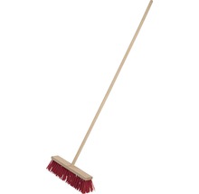 Kehrbesen mit Holzstiel und Borsten