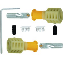 Möbelverbinder Set mit Inbusschlüssel, Schrauben und Abdeckkappen