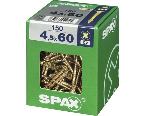 Verpackung Spax Schrauben 4,5x60 Millimeter, 150 Stück
