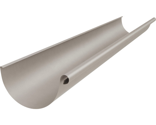 Halbrundes Dachrinnenstück aus Metall