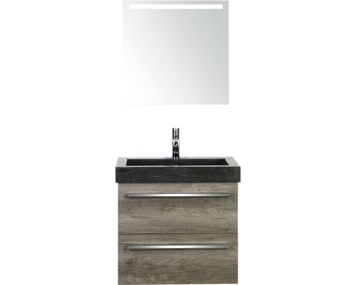 Bathroom furniture set Sanox Seville natural stone 58x61x45.5 cm natural stone sink Nebras-