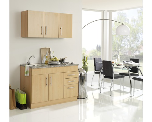 Miniküche Held Möbel Toronto Buche-Dekor 120x60 cm jetzt kaufen bei