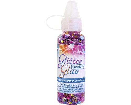 Dekokleber Glitter Glue multicolor 60 ml