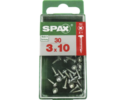 Spax Universalschrauben 3 mal 10 Millimeter im Karton