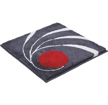 Quadratischer Teppich mit abstraktem Muster und Flor