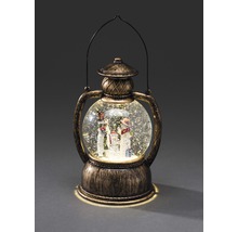 Dekorative Schneekugel Laterne mit Schneemannfiguren