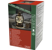 Verpackung einer LED-Dekorationsleuchte für den Innenbereich in Form einer Laterne mit Schneekugelfunktion