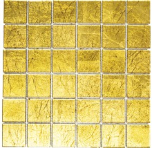 Glasmosaik Crystal Quadrat XCM 8GO25 30,0x30,0 cm gold-thumb-0