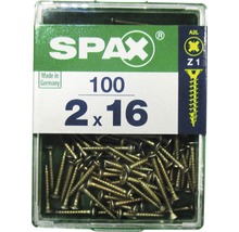 Spax Schrauben 2x16 Millimeter, 100 Stück in einer Verpackung