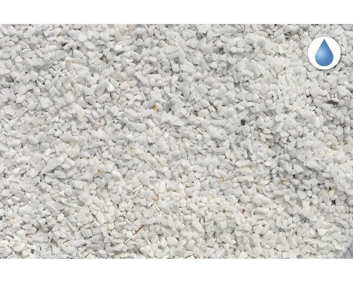 Nahaufnahme von weißen Zierkieseln