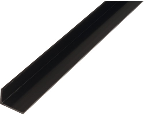 Winkelprofil PVC schwarz 20x10x1,5 mm, 1 m Kunststoff-Winkelprofil
