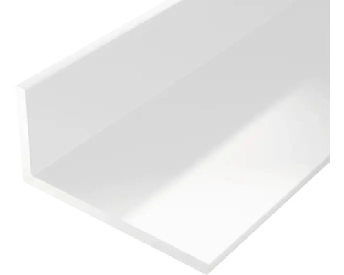 Winkelprofil PVC weiß 20x10x1,5 mm, 1 m Kunststoffwinkelprofil