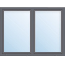 Kunststofffenster 2.Flg.mit Stulppfosten ARON Basic weiß/anthrazit 1200x950 mm-thumb-0