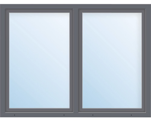Kunststofffenster 2.Flg.mit Stulppfosten ARON Basic weiß/anthrazit 1200x550 mm-0