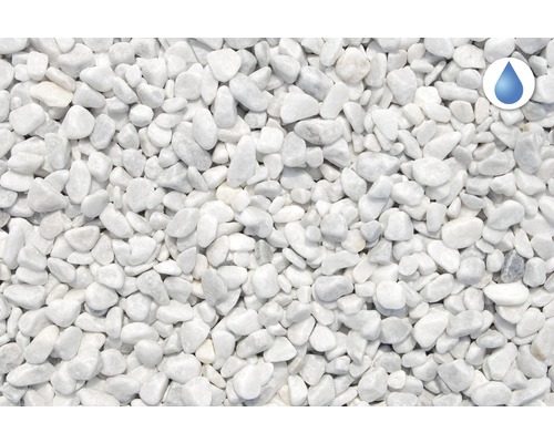 Weiße Zierkieselsteine