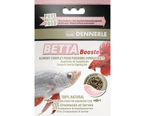 Dennerle Betta Booster Fischfutter Packung