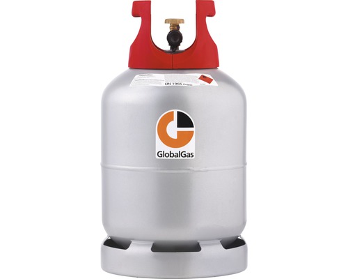 Propan XLite Füllung 10 kg (Achtung! Hinweis beachten!) GlobalGas Gasflasche mit Ventil
