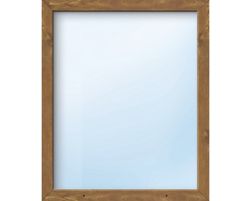 Kunststofffenster Festelement ARON Basic weiß/golden oak 1150x2100 mm (nicht öffenbar)-0