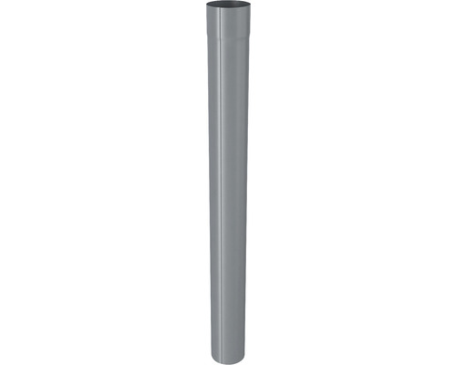 Zambelli Fallrohr Stahl rund Anthrazitgrau RAL 7016 NW 80 mm 2000 mm