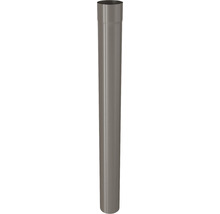 Zambelli Fallrohr Stahl rund Sepiabraun RAL 8014 NW 80 mm 2000 mm-thumb-0
