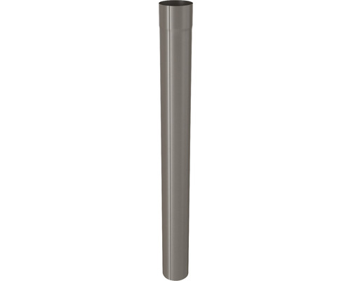 Zambelli Fallrohr Stahl rund Sepiabraun RAL 8014 NW 80 mm 2000 mm-0