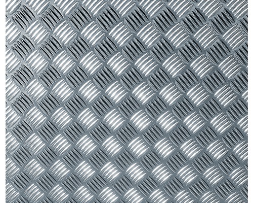 Aluminium Riffelblech mit diagonalem Rippenmuster