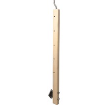 Holzpfosten mit Haken und Halterung für den Zaunbau
