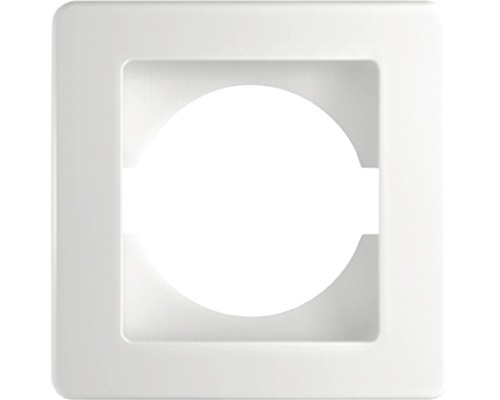 Abdeckrahmen 1-fach TEM O253 polarweiß Quadratische Abdeckung für elektrische Installation