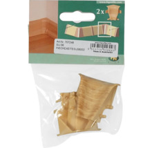 Innen-Eckverbinder für Sockelleisten im Doppelpack