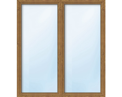 Balkontür 2.Flg.mit Stulppfosten ESG ARON Basic weiß/golden oak 1500x1900 mm-0