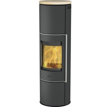 Kaminofen Fireplace Perondi RLU Stahl schwarz 5 kW mit Sandsteinabdeckung-thumb-0