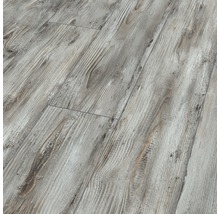 Nahaufnahme von Laminatboden in Holzoptik