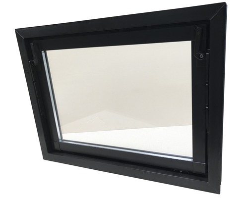 WOLFA Mehrzweck Kipp-Fenster PLUS Kunststoff braun 400x400 mm mit Isolierglas