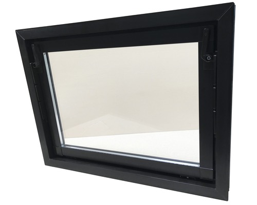 WOLFA Mehrzweck Kipp-Fenster PLUS Kunststoff braun 900x800 mm mit Isolierglas