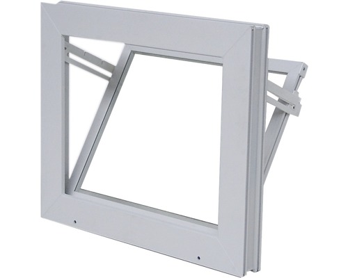 WOLFA Mehrzweck Kipp-Fenster PLUS Kunststoff weiß 800x400 mm mit Isolierglas