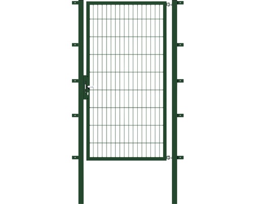 Stabgitter-Einzeltor ALBERTS Flexo Typ 6/5/6 100 x 180 cm inkl. Pfosten 6 x 6 cm grün