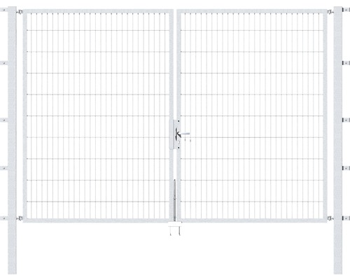 Stabgitter-Doppeltor ALBERTS Flexo Typ 6/5/6 300 x 200 cm inkl. Pfosten 8 x 8 cm feuerverzinkt