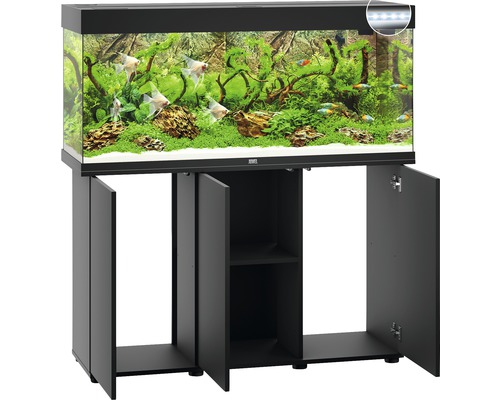 Aquarium mit Unterschrank für den Innenbereich mit Fischen und Pflanzen
