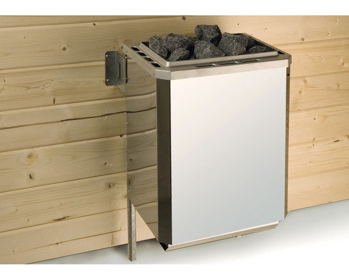 Saunaofen-Set Weka OS 7,5 kW mit digitaler Kombi-Steuerung Wandmontierter Saunaofen mit Saunasteinen
