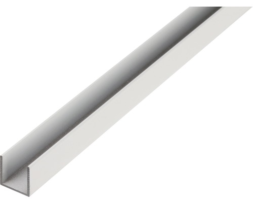 U-Profil Aluminium silber blank 25 x 25 x 2 mm 2,0 mm , 2 m