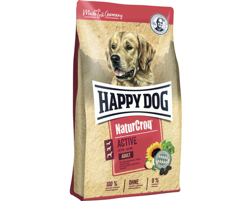 Hundefutter trocken HAPPY DOG NaturCroq Active 15 kg Happy Dog NaturCroq Active Trockenfutter für ausgewachsene Hunde
