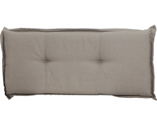 Auflage für Bank Madison Panama 110 x 48 cm hellgrau/beige Dekokissen mit Knöpfen