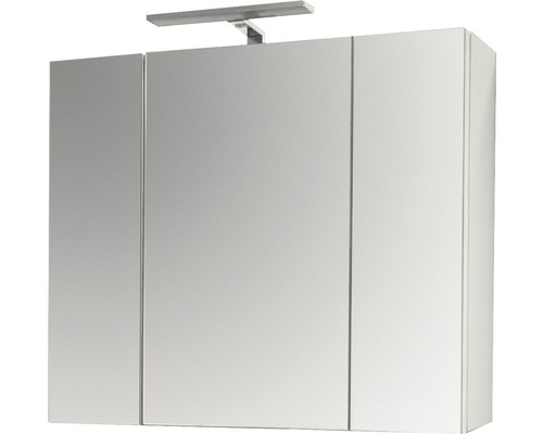 Spiegelschrank mit drei Türen und Beleuchtung
