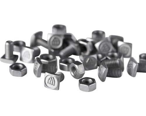 Schlossschrauben und Muttern aus Metall