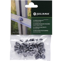 Juliana Gewächshaus Schrauben Set mit Muttern aus Stahl, 15 Stück