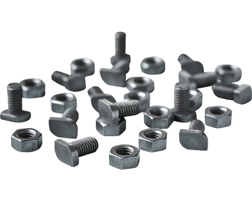 T-Kopfschrauben und Muttern