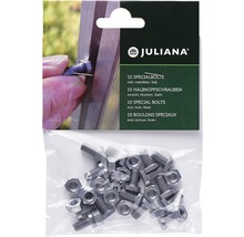 Juliana 15 Spezialbolzen inklusive Muttern, Stahl