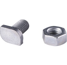 Schraube und Mutter aus Metall