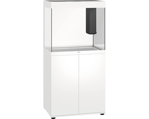 Weißes Aquarium mit Unterschrank