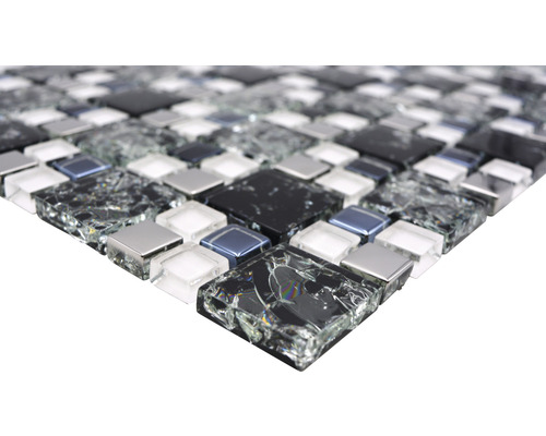 Mosaikfliese aus Glas und Stein